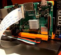 Cover for Raspberry Pi 40-pin GPIO Connector - UART pins exposed - GND and Pin1 indicators by rmpel