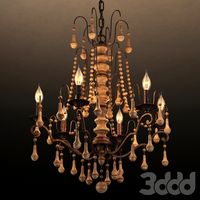 GRAMERCY HOME - JOSEPHINE CHANDELIER CH006-6-AKD