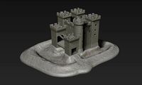 Age of Empires Castle for 3mm miniatures by Velvet_Mark