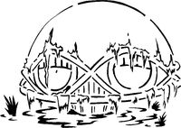 Legion Of Doom HQ Stencil by Longquang
