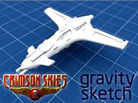 Crimson Skies - Hughes Bloodhawk by toposolitario