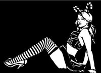 Girl stencil 42 by Longquang