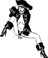 Pirate girl stencil 3 by Longquang