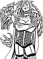 Red Ridinghood stencil 3 by Longquang