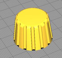 Knob nut inner: 6mm outer: 8,2mm  depth: 16mm for fencewire etc. by Poldzzz