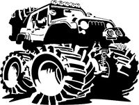 Monster truck stencil 2 by Longquang