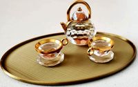 Ornamental Serving Tray for crystal tea set by Joew1120
