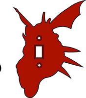 Dragon Light switch cover by iodanem