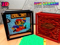 Pin Screen Toy - Pixel Edition by 3d-printy