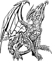 Dragon stencil 5 by Longquang