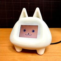 White Dog with built-in M5Stack by nimomono