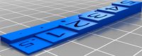 Simple 3D Printing Ruler by bonzailyte