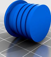 Cafe/Brat bike 22mm tube end plug by Dirtyrhino