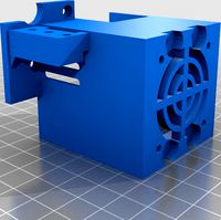 ender 3 hotend with BLTouch and magnet hols for laser by agio26