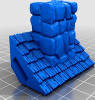 OpenForge 2.0 Roof 2x1.0 with Chimney by mannolitto