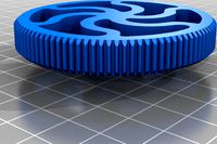 Wavy gear potentiometer knob by geekamole