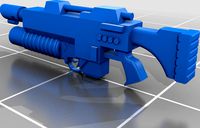 Intergalactic Guard Lasgun with M203 Grenade Launcher by alyxlunceford