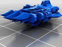 Brute Ram ship for Ork Fleets in battlefleet Gothic by Skaltar