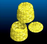 Wicker basket hollow, fish basket hollow - Remix by Tse_Tso