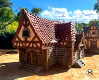 The Snoring Warrior Tavern by narnaa