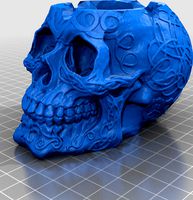 Celtic Skull Ashtray Bigger Hole by ram313