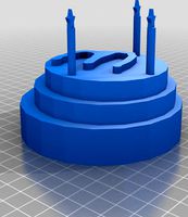 3 birthday cake with candles by spbooker