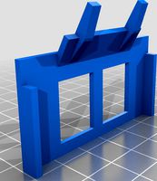dual RJ45 wall socket mount front panel for Czech ABB system by jiriq