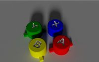 GPi Case replacement ABXY buttons by DecaTilde