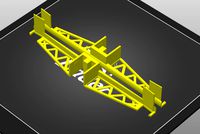 Ender 3 Lightweight Double LED Worklight Mount 20mm by RobFila