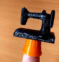 Dedal con Maquina de coser by Utrixx