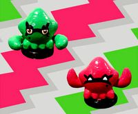 GomiPomi inspired Callie and Marie figurines by Glovewithsauce