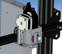 Ender 3 Direct BMG Petsfang v2 mount - stock hotend by matulekpl