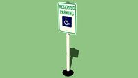 Reserved Parking Handicap Sign