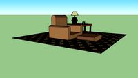 Chair and table