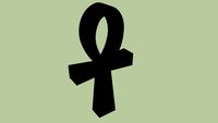 Anch, ankh ('crux ansata', 'krzyż egipski').