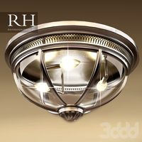 RH VICTORIAN HOTEL FLUSHMOUNT (3 size in file)