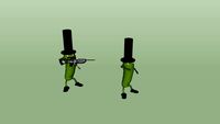 Eric the Dancing Pickle Gets Impaled by his Own Gun