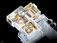 Living room 097 - A complete home scenes3d model