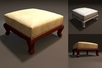 Footrest Furniture3d model