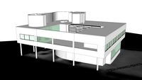 Villa Savoye, by Le Corbusier, Poissy, France.