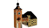 Brückentorturm und Amberger Stadel in Regensburg