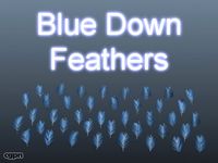 Blue Down Feathers 0013d model