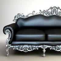 Ornate Baroque Sofa3d model