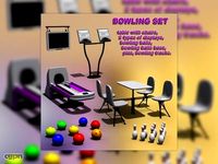Bowling set3d model