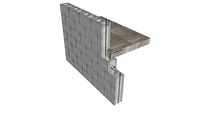 03.501 Single Wythe Block Wall - Floor Connection Detail