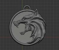 The Witcher medallion - inspired from Netflix series | 3D