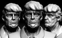President Donald Trump Bust 3d printable Model | 3D