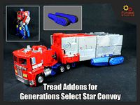 Tread Addons for Transformers Generations Select Star Convoy | 3D