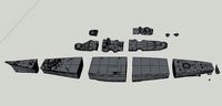 The sunk german battleship Bismarck | 3D
