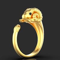 ram sheep ring | 3D